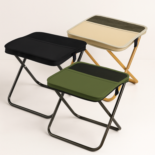 Portable Folding Chair with Built-in Carrying Bag by GEARVADOR™