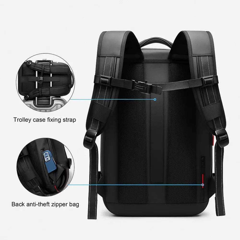 Super Large Capacity Backpack Vacuum Compression For Travel, Business, School, Outdoor,...