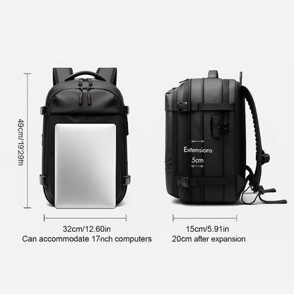 Super Large Capacity Backpack Vacuum Compression For Travel, Business, School, Outdoor,...