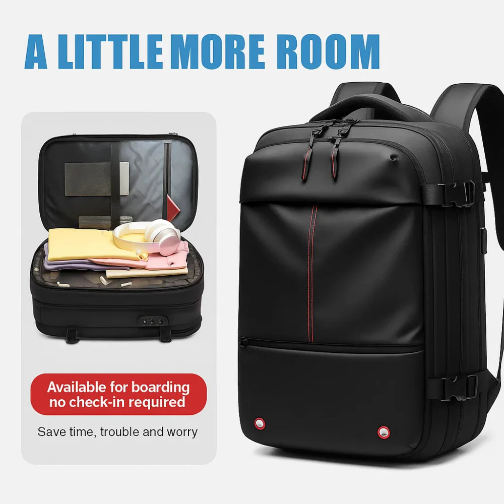 Super Large Capacity Backpack Vacuum Compression For Travel, Business, School, Outdoor,...